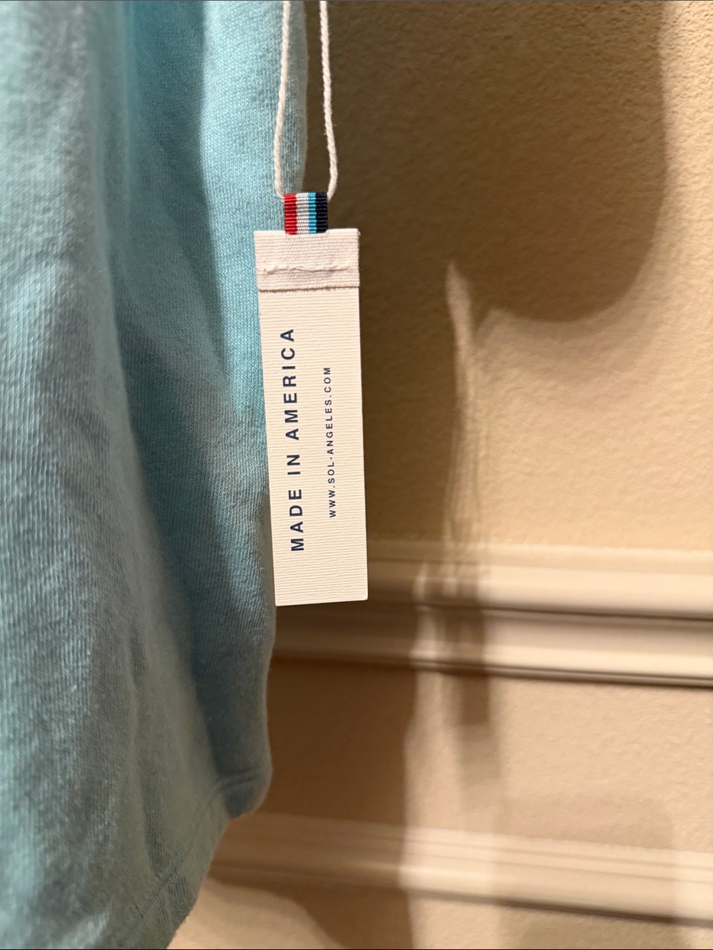 Sol Angeles Pastel Blue Relaxed Crew Tee - Picture 5 of 6